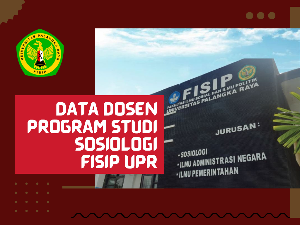 DAFTAR DOSEN PROGRAM STUDI SOSIOLOGI